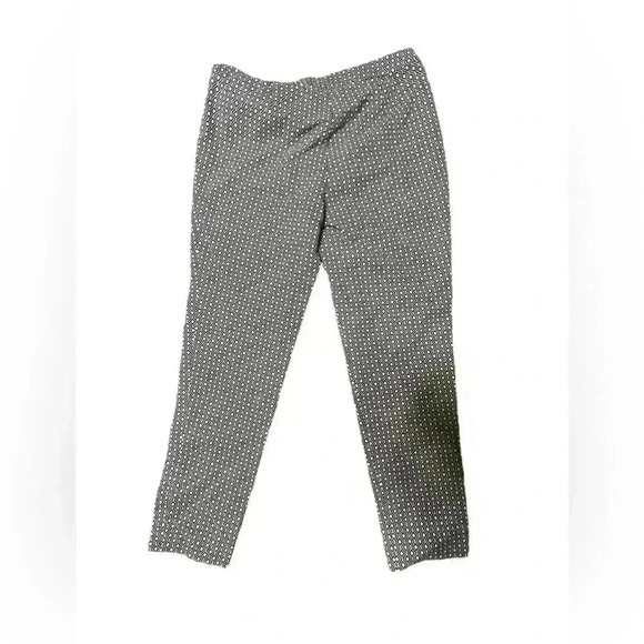 Vince Lightweight, Black Pattern Pants with Stretch, Cotton Blend, Size S - Picture 2 of 3